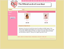 Tablet Screenshot of locksoflovebear.com